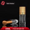 30ml líquido fundação garrafa de vidro emulsão essência frasco líquido pode spray cor oval fundo grosso garrafa de vidro cosmético
