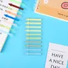 Nueva nota adhesiva translúcida de PET escribible combinación de colores fluorescentes nota ins Morandi etiqueta índice al por mayor