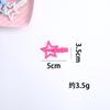 Pinza para el cabello de estrella color caramelo dulce, pinza para flequillo lateral, pinza dulce de onda, pinza de pico de pato, pinza para el cabello sin costuras al por mayor