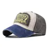 Aliexpress Ebay Estilo Caliente Dropshipping Extranjero Gorra de Béisbol Lavada de Mezclilla Gorra de Moto Hip-Hop Gorra Casual
