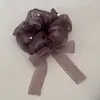 Goma para el pelo tipo scrunchie de malla etérea con perlas estilo coreano para mujer, accesorio para el pelo casual y elegante, simple y versátil