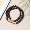 Fragancia Natural Hainan Jiangzhen Qinan Extremadamente Rojo Philippe Triple Cuenta Doble Círculo Pulsera de Cuerda para Hombre y Mujer Serie Mori