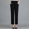Pantalones de Mamá Verano Delgados Algodón y Lino Nueve Puntos Pantalones para Mujeres de Mediana Edad y Ancianas Elásticos de Cintura Alta Lino Primavera y Otoño Pantalones Holgados para Ancianas
