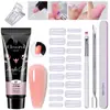 Arte de Uñas 15ml Gel de Extensión Set de 12 Piezas, Pincel Moldeador de Uñas, Gel de Cristal, Gel de Cristal Exclusivamente para Ventas Transfronterizas