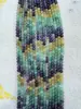 Cristal Natural Fluorita Colorida Cuentas Sueltas Accesorios para Joyería DIY Cuentas Redondas Semiacabadas Pulsera de Cuentas Sueltas Naturales de Alta Gama