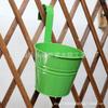 Cubo de Flores Colorido Lata Cubo Colgante Planta Verde Contenedor de Flores Maceta Colgante Cesta Colgante Personalidad Balcón Casa Colgante