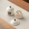 Olla de Cerámica para Estofado de Una Persona con Tapa para Uso Doméstico, Adecuada para Cocinar al Vapor Nido de Pájaro, Postres, Sopas, Estofados Saludables y Huevos al Vapor