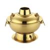 Directo de fábrica grueso acero inoxidable madera carbón fuego caldera olla caliente tradicional olla salvaje campo olla caliente carbón olla caliente