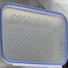Cesta de drenaje de doble capa y caja de conservación de alimentos, contenedor de almacenamiento de cocina de gran capacidad para uso doméstico, caja selladora para refrigerador y congelador, cesta de drenaje y caja de conservación de alimentos