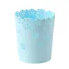 Cubo de Papel Redondo para Uso Doméstico, Cubo de Plástico sin Tapa, Adecuado para Cocina, Baño y WC, Disponible en Tamaños Grande, Mediano y Pequeño