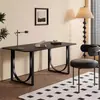 Escritorio de pizarra color crema, escritorio de computadora, escritorio de oficina moderno minimalista, estilo popular, adecuado para estudiantes y uso doméstico, ideal para apartamentos pequeños