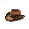 Sombrero de vaquero de copa dura, sombrero de playa, nuevo sombrero de verano, sombrero de paja panamá para hombres y mujeres, sombrero de copa, sombrero de vaquero occidental americano