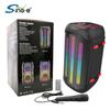 Caixa de Som Cool Sing-E Jqs4408 com Iluminação para Apresentações ao Ar Livre, Guias Turísticos e Palestrantes, Alta Potência e Longa Duração da Bateria