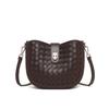Bolsas 2026 Nuevas Bolsas para Mujer Primavera y Verano Bolso de Hombro de Cuero Genuino Bolso Cruzado Moda de Gama Alta Bolso Tejido para Commuter
