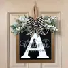Yzm Cartas Inglesas Transfronterizas Decoración Personalizada para Puerta Principal Colgante para Puerta Accesorios Artesanías de Madera