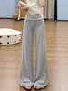 Pantalones de Yoga Grises Micro Acampanados para Mujer, Verano Engrosados 2026 Estilo Nuevo, Caída Suave Fitness Casual Modal Pantalones de Campana Ropa Deportiva
