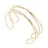 Brazalete de Moda Europeo y Americano para Mujer con Apertura Pulsera Ajustable para Llevar en el Brazo Brazalete Simple Accesorios Nupciales Barroco