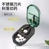 Cortador de pastillas, divisor de pastillas, cortador de pastillas en cuartos, partidor de pastillas, pastillero portátil para almacenar medicamentos