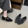 Zapatos Mary Jane de Moda Versátiles Estilo Chanel Camelia Modelo Nuevo Principios de Primavera 2026 Tacón Grueso Correa en T Metálica Tacones Altos
