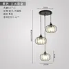 Lámpara de araña para restaurante 6 nuevas lámparas minimalistas de lujo italiano para mesa de isla y mesa de comedor, accesorios de iluminación Zhongshan, acero al carbono