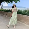 Vestido de Verano 2026 Nueva Moda Casual Juvenil Adelgazante Elegante Estilo Hada Vacacional Degradado