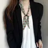 Bufanda de Seda con Cuentas para Mujer de Diseño Retro, Cadena para Clavícula de Tela Ajustable de Nueva Moda con Sentido de Atmósfera