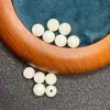 Jade Blanco Natural Raíz de Bodhi Cuentas Sueltas Cuentas Hechas a Mano Lote Disperso Pulsera DIY Wen Juega Cuentas de Buda Cuentas de Rosario Lote de Cuerda de Mano