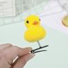 Lindos Pinzas para el Cabello de Patito Amarillo para Niños, Pasadores de Patito para Exteriores, Accesorios Adorables, Pinzas para el Cabello de Molinillo de Viento de Puesto Callejero de Atracción Turística