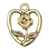 El Más Vendido de Amazon KC Aleación de Oro Flor de Girasol Flor de Rosa Colgante Colgante Pulsera DIY Collar Accesorios de Joyería