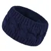 Faixa de Cabelo de Lã Transfronteiriça com Forro Tricotada Tecida Torcida Alargada Headgear para Homens e Mulheres Outono e Inverno Quente Esportes Protetores de Orelha Faixa de Cabeça Faixa de Cabelo