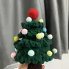Kit de Materiales para Árbol de Navidad de Tira de Hielo Crochet Hecho a Mano DIY Hilo de Tejer Casero Regalo Festivo de Navidad Ruoxi