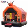 Fabricante Atacado Halloween Inflável Abóbora Forma Castelo Inflável Infantil Trampolim Inflável Embutido Slide Modelo Inflável