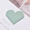 Protector de Esquina de Libro en Forma de Corazón de Venta Caliente Transfronterizo, Marcapáginas Portátil Simple de Cuero PU para Estudiantes con Acabado de Alta Gama