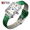 O'Fani's Time Reloj de Mujer de Alta Gama Impermeable Simple Reloj de Estudiante para Mujer Estilo Francés Nicho Cuadrado Reloj de Cuarzo