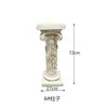 Maceta de Columna Romana Estilo Europeo, Decoración Exterior Romana Retro Europea, Exhibición de Balcón, Sala de Estar Patio Recto Metabo