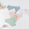 Comercio Exterior Transfronterizo al por Mayor Calzones de Algodón para Mujer, Bikini Multicolor de Canalé, Ropa Interior Transpirable de Cintura Baja Levanta Glúteos para Mujer