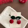 Excelente Pinza para el Cabello con Lazo Rojo Perla de Año Nuevo, Pinza Superior Dulce de Princesa, Accesorio para el Cabello Lazo para Coleta de Felicitaciones Festivas de Año Nuevo
