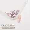 K9 novo super flash imitação Hua Ping fundo rosa broca de unha broca rosa em formato broca mini adesivo de unha joia de diamante