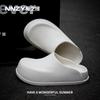 Pantuflas Nanbo Wan Birkken Pareja Verano Interior Hogar Suela Gruesa Impermeable Antideslizante Sandalias Baotou de Enfermera para Mujer