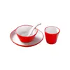 Conjunto de mesa de melamina Xiangyuan de quatro peças de louça para restaurante comercial hotel restaurante de hotpot conjunto de pratos e copos resistente a quedas
