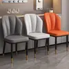Cadeira de jantar nórdica para casa moderna minimalista com encosto cadeira de luxo leve para restaurante assento macio cadeira para mesa de jantar de hotel banqueta para escrivaninha