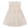 Roupas de Verão Infantis em Estoque, Vestido Estiloso de Corte A com Mangas Bufantes para Meninas, Vestido Princesa Audrey para Bebês, Algodão