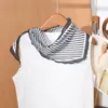 Pañuelo Triangular Fresco Floral Estilo Coreano, Bufanda Fina de Seda de Verano para Niñas, Lazo para el Cabello, Pañuelo para el Cuello, Protector de Cuello, Chal