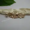 Acessórios DIY Traje Antigo Hairpin Material Headwear Noiva Pura Cor de Cobre Retendo Ouro e Prata Dupla Pendurada Flor Peça Flor