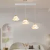 Lámpara Colgante de Arte en Hierro Hecha en China Continental 2025 Luz LED para Restaurante Estilo Crema Resistente a la Humedad Moderna Minimalista Luz para Cocina Balcón