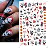 Transfronterizo Caliente Pegatinas de Arte de Uñas ins Halloween Fantasma Calavera Dibujos Animados Pegatinas de Uñas Pegatinas de Arte de Uñas Venta al por Mayor Uñas
