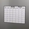 Tablero de mensajes con pegatina para refrigerador, tablero de pizarra, tablero de recordatorios de notas, pegatina magnética lateral, pizarra blanca magnética blanca, pegatina