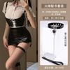 Ropa interior sexy de deseo sexy uniforme de secretaria OL camisa blanca profesional traje de falda de cuero pasión entrepierna abierta falda tentación