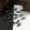 Comércio exterior fornecimento em estoque cabelo liso pedra de tigre natural ametista 8x 21 pingente de ponta dupla coluna hexagonal superfície de corte pingente pedra nua
