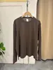 Camiseta de manga larga con cuello redondo para mujer, transfronteriza